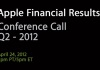 Apple - Apple Financial Results - Q2 2012