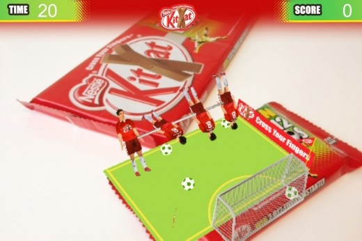 b 520x346 Blippar brings an augmented reality football game to Kit Kat wrappers