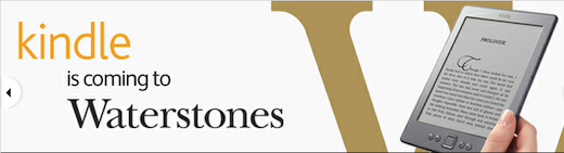 water UK bookseller Waterstones to carry Amazons Kindle, ditches plans for rival e reader