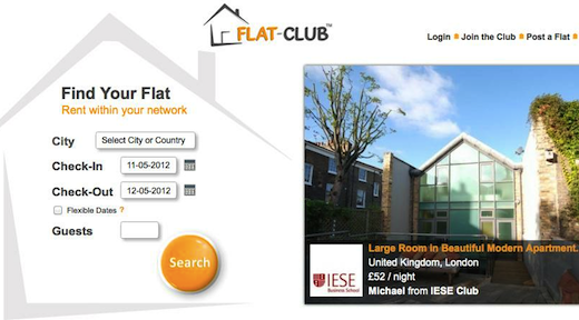 flat Flat Club leverages trust, social networks to facilitate short term letting; lands funding