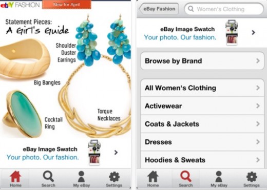 eBay Fashion 2 520x371 eBays UK Fashion app now enables colour and pattern matching from photos