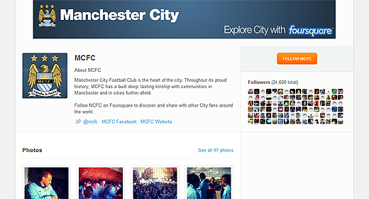 mancity4sq Man City Football Club furthers digital engagement as it partners with Foursquare