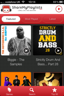 SMPiPhone1 220x330 ShareMyPlaylists new iOS app is a whole new way to experience Spotify on the go