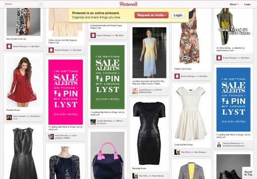 Pinterest Connect Screen Shot 520x362 Want to know when your items on Pinterest go on sale? Check out Lysts alerts